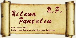 Milena Pantelin vizit kartica